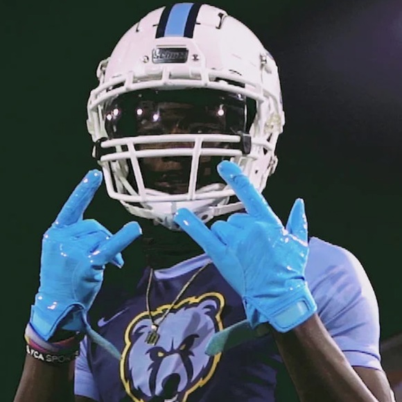 PHENOM • Phenom Elite Columbia Blue Football Gloves - VPS4 - Pro Label Edition - Picture 5 of 6